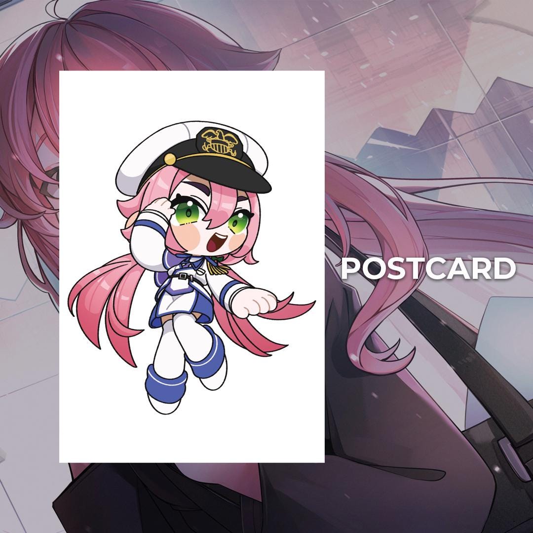 4x6 Indie VTuber Celestium by Yuki Postcard Print, Cute Merch
