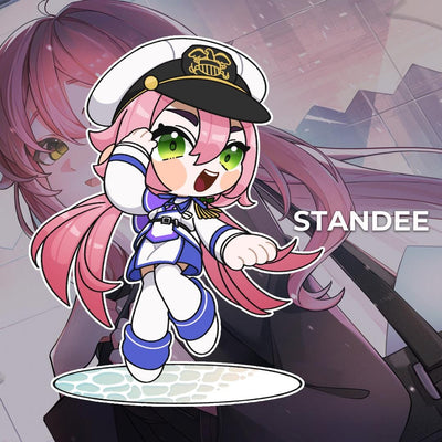 4" Indie VTuber Navy Officer Celestium by Yuki Acrylic Standee, Cute Merch