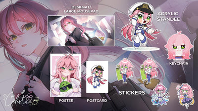 4x6 Indie VTuber Celestium by Yuki Postcard Print, Cute Merch