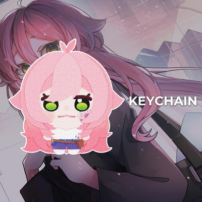 Indie VTuber Celestium Double Sided Celestium by Kiwi  Keychain Sakura Clasp 2.5inch